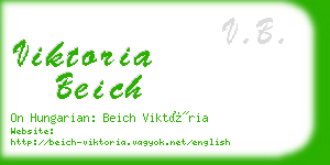 viktoria beich business card